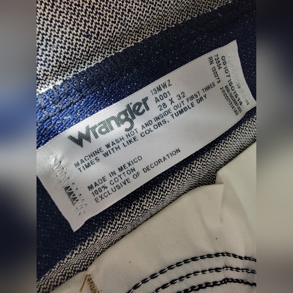 NEW Wrangler Pro Rodeo Original Fit Blue Jeans Cowboy Cut 13MWZ Mens 28x32 NWT - Picture 13 of 14